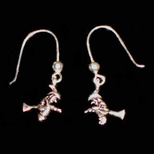 imagen pendientes plata bruja
